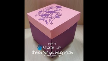 #93 Explosion box gift card holder tutorial with pictures and video