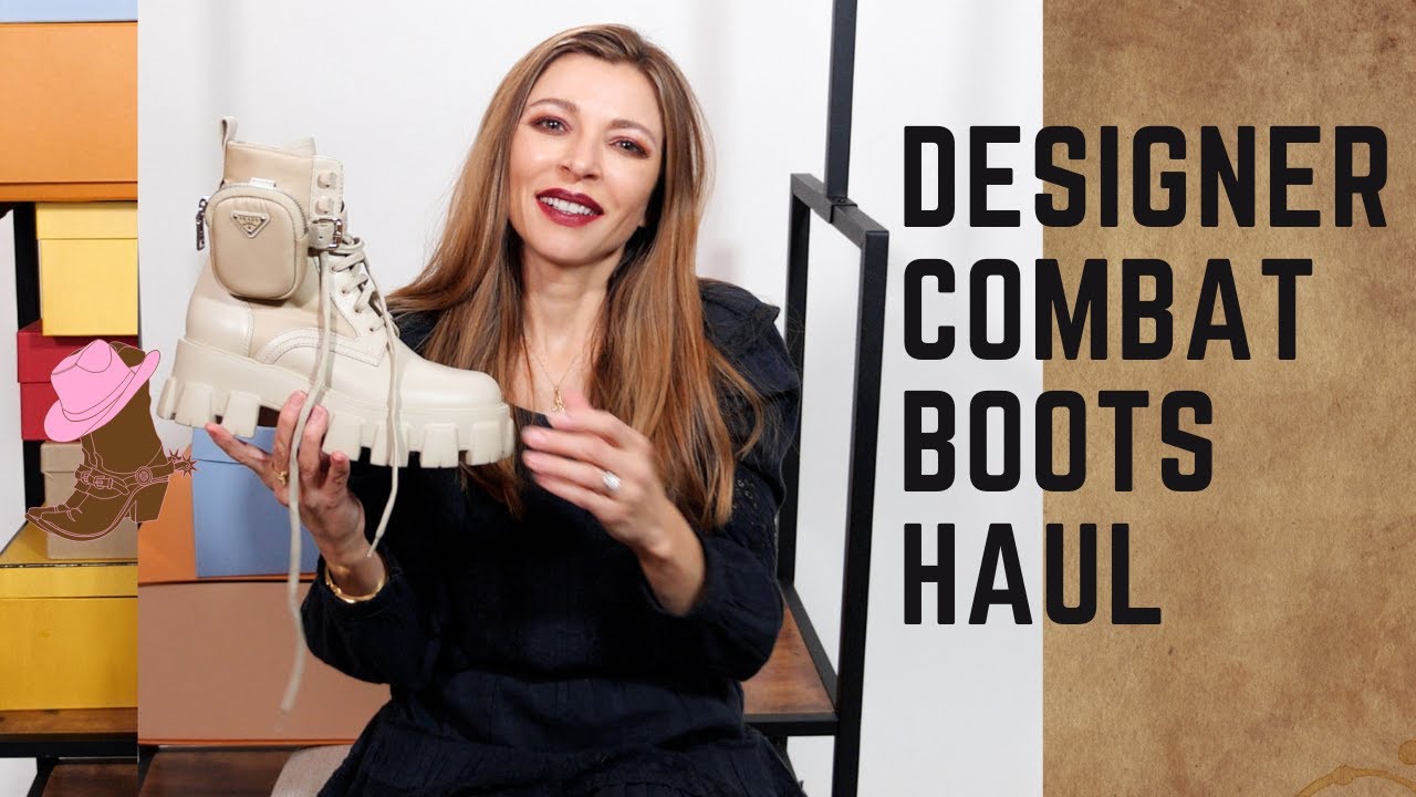 COMBAT BOOTS HAUL REVIEW / PRADA, LOUIS VUITTON, FENDI, CHRISTIAN LOUBOUTIN