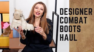 COMBAT BOOTS HAUL REVIEW / PRADA, LOUIS VUITTON, FENDI, CHRISTIAN LOUBOUTIN