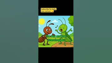 The Ant and the Grasshopper | English Cartoon Moral Story | Motivational Story #shorts #moralstories