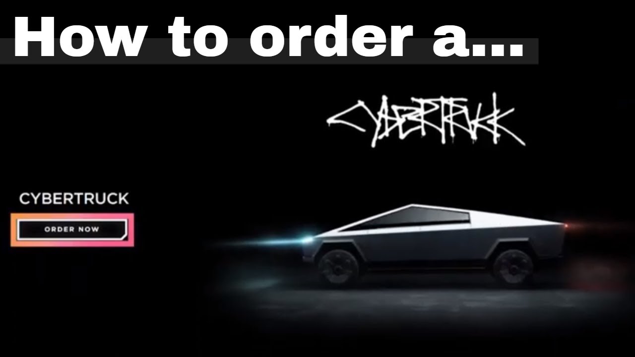How to order a Tesla Cybertruck YouTube