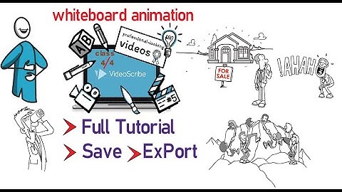 How to save and export  in  videoscribe full tutorial/Whiteboard Animation
