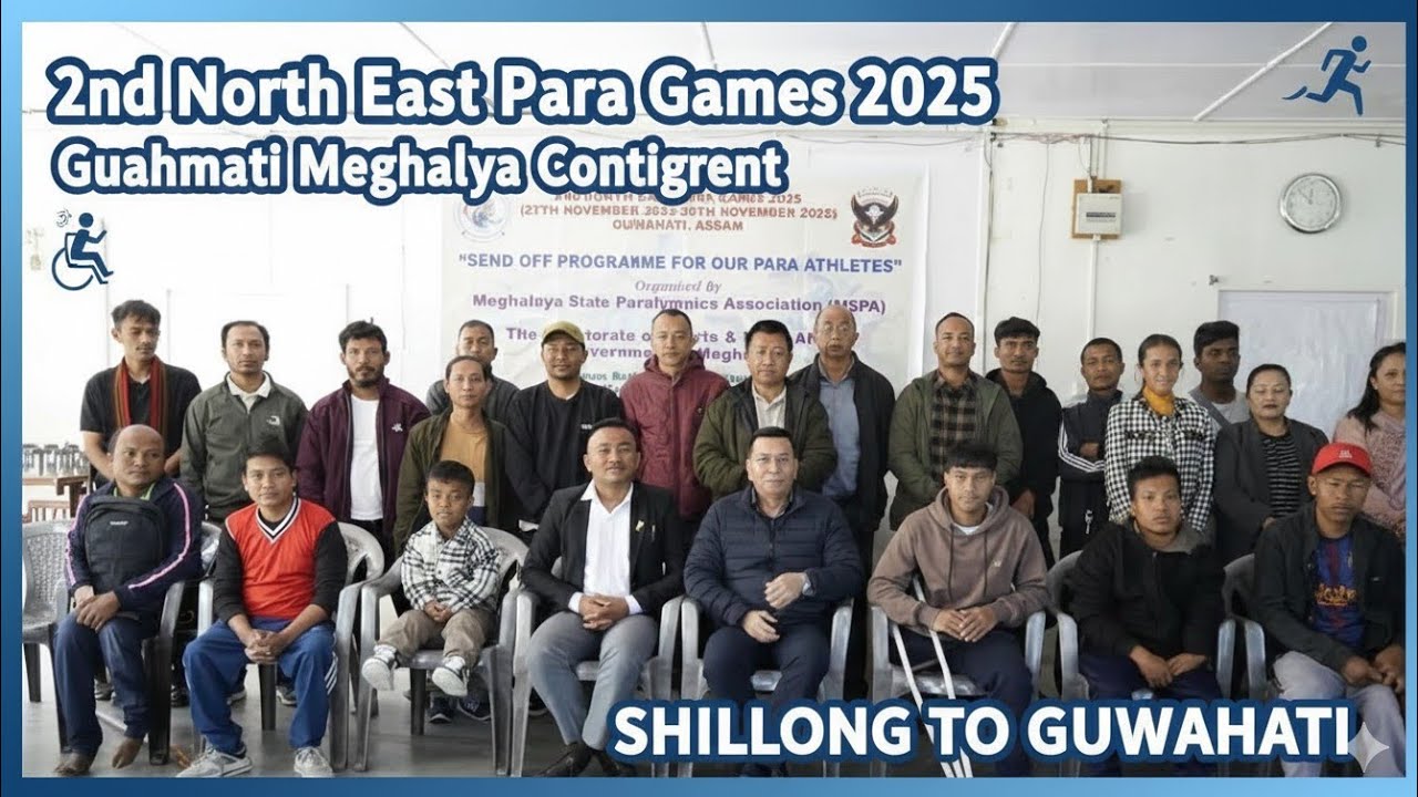Leaving for the second northeast para sports meet Guwahati 2025!! Shillong to Guwahati 🧳