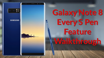 Galaxy Note 8 Every S Pen Feature Walkthrough - YouTube Tech Guy