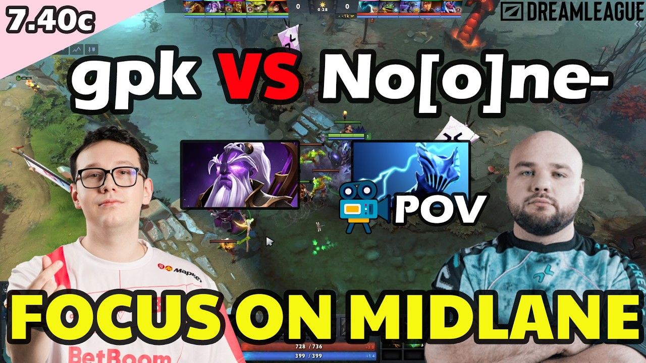 No[o]ne- Razor VS gpk Void Spirit | Focus on Midlane | 7.40c