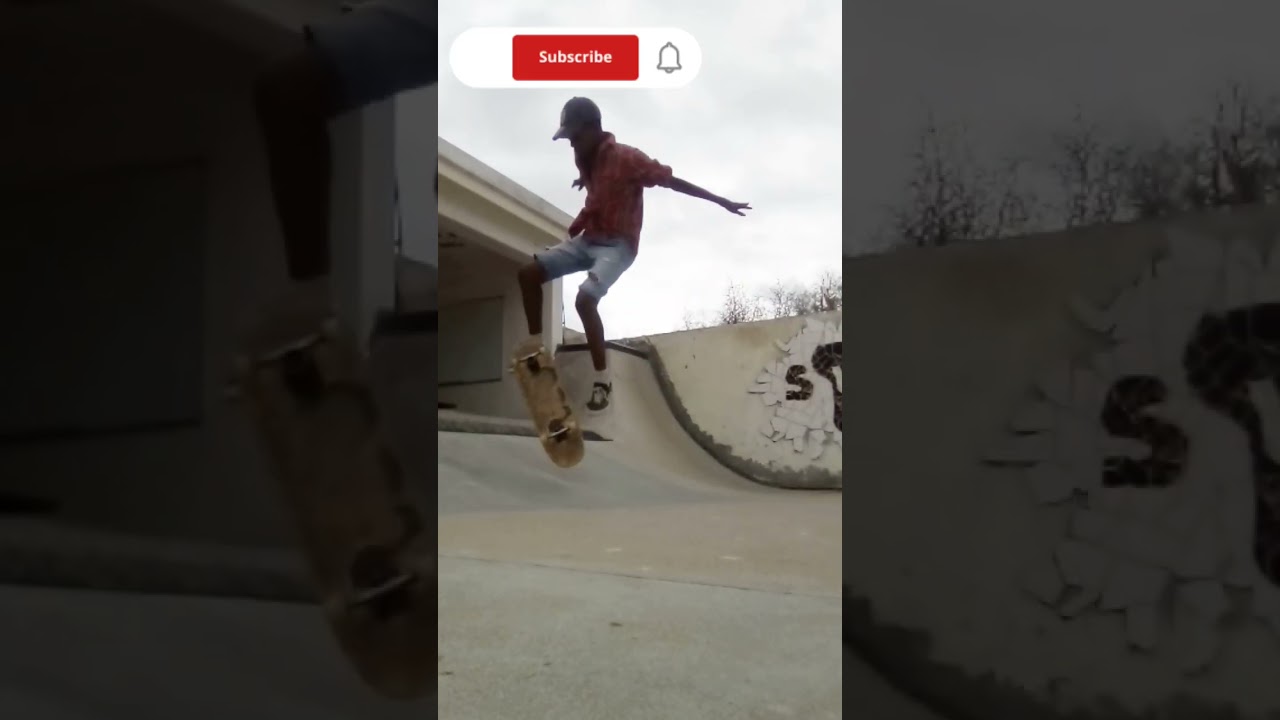 Double kick flip that's crazy 😎😎 