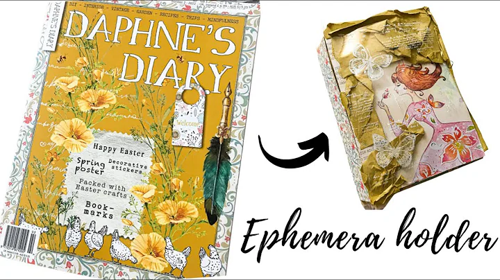 Daphnes diary EPHEMERA HOLDER DIY project