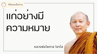 แก่อย่างมีความหมาย - พระไพศาล วิสาโล