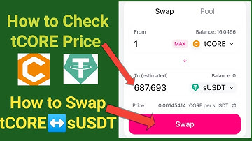 How to exchange USDT to tCORE | Swap USDT to tCORE | Satoshi CORE Mining Update