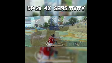 NEW UPDATE BEST 4X SENSITIVITY FOR DP-28 | BGMI | NO RECOIL SENSITVITY  #shorts