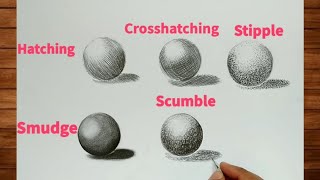type of shading techniques || different types of shading techniques || 5 shading techniques
