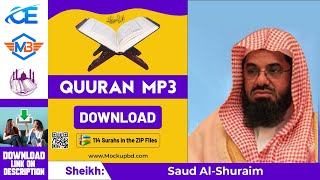 Saud Al-Shuraim Quran mp3 Free Download ZIP, 114 surahs in the quran mp3 download screenshot 3