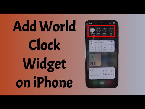 How to Add World Clock Widget to iPhone Home Screen