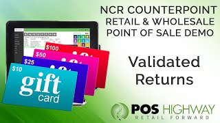 Validated Returns and Exchanges - NCR Counterpoint POS