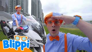 blippi police station 1 hour special fun stories colors