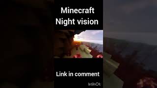Minecraft Night vision mode For MCPE || #minecraft #virelshorts #technogamerz