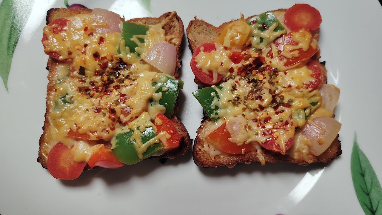 Vegetable Se Bharpur Breakfast  Pizza Sandwich 🍕🍞 