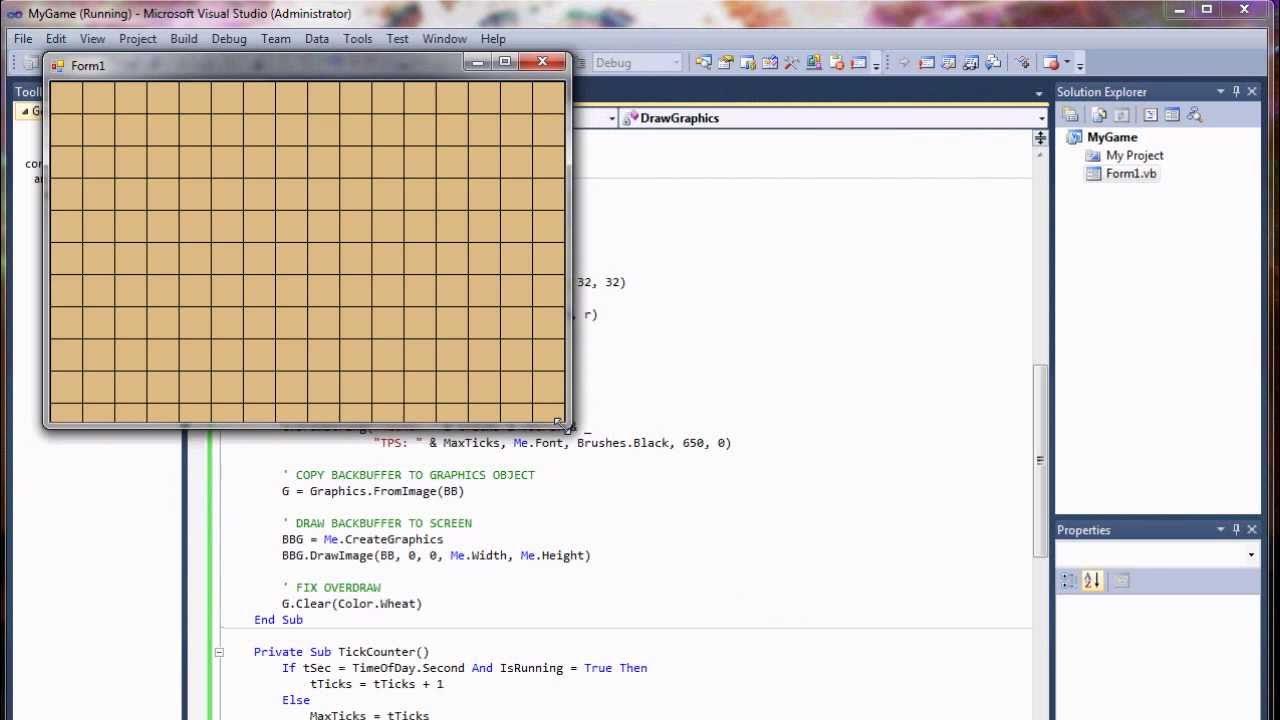 Visual Basic Game Programming Tutorial - Part 1 - Building a Game Loop ...