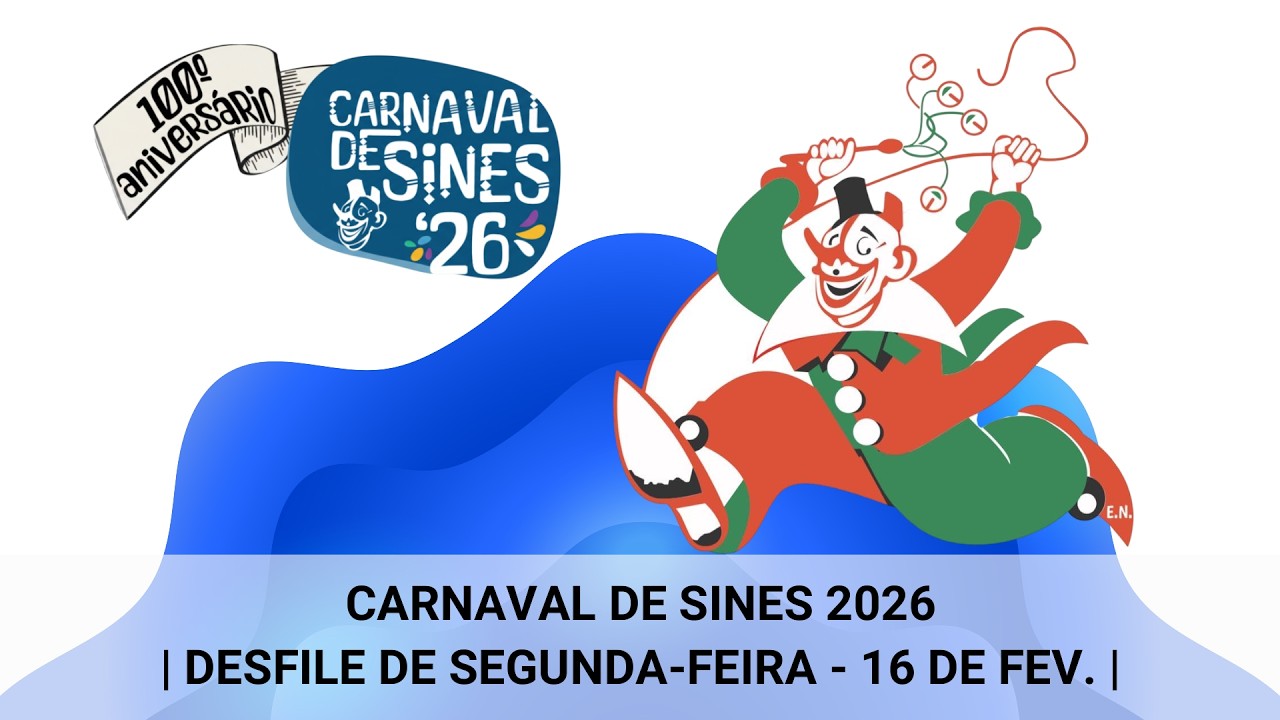 Carnaval de Sines 2026 - Desfile de 16 de fevereiro (segunda-feira)