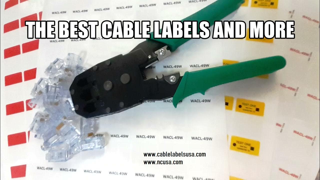 Network Connections Group USA Cabling Engraved labels Cable