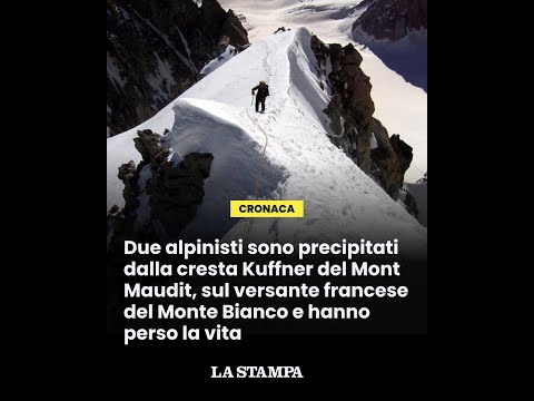 Video Due ALPINISTI morti sul versante francese del MONT MAUDIT
