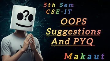 Get 50/70 🤯 OOPS Important Questions | Makaut 5th Sem CSE-IT | PYQ and Exam Strategy 