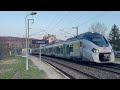 TER Bourgogne Franche-Comté assurés par des Regiolis en gare d&#39;Arbois dans le Jura