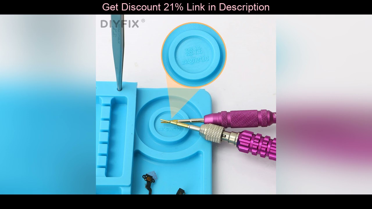 Slide DIYFIX 45x30cm Heat Insulation Silicone Pad Desk Mat Maintenance Platform for BGA Soldering R