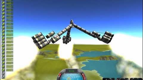 Kerbal Space Program: Spinning Tri-engine Rocket