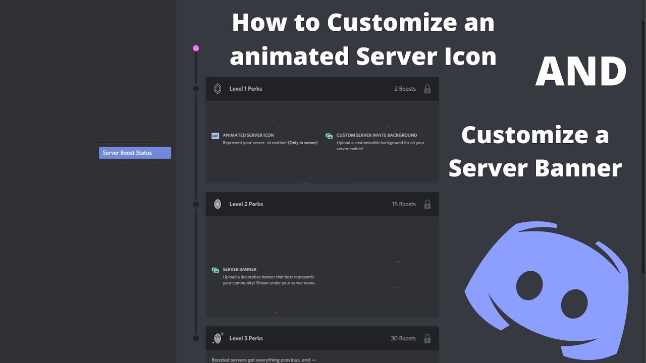 How to Customize Animated Server Icons and Server Banners! - YouTube