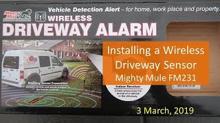 Installing a Wireless Driveway Sensor (FM231)