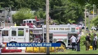 House fire spreads to multiple structures in Bellaire
