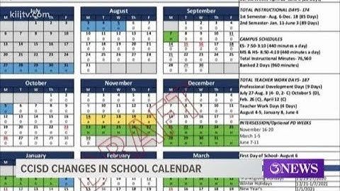 CCISD discusses calendar changes for 2020-2021 school year