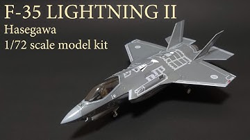 Building the Hasegawa 1/72 scale F-35 Lightning II
