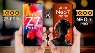 iQOO Z7 Pro Vs iQOO Neo 7 Pro - Full Comparison ⚡#iqooz7provsiqooneo7pro