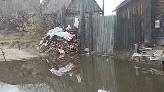 Федеральные телеканалы ведут репортаж из Зверинки о наводнении.
