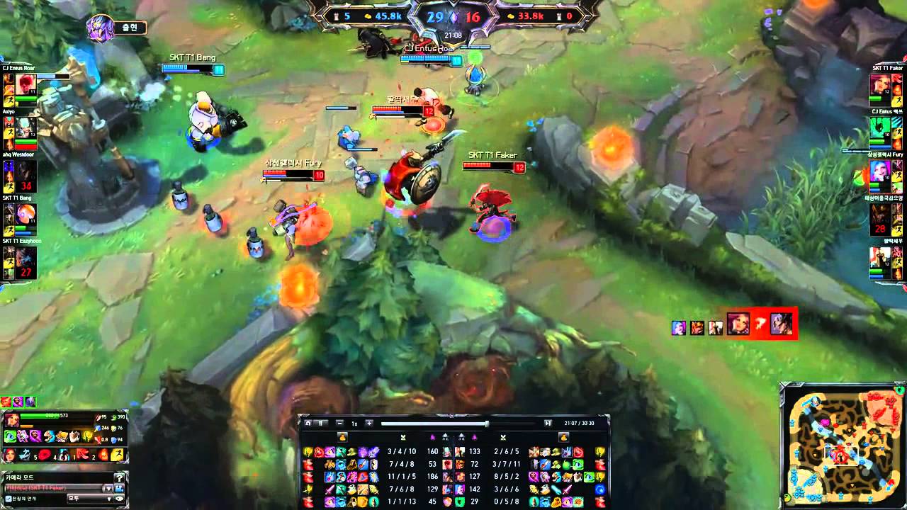 SKT T1 Faker - Katarina vs Twisted Fate - ahq Westdoor