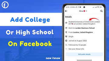 How To Add College Or High School On Facebook 2023
