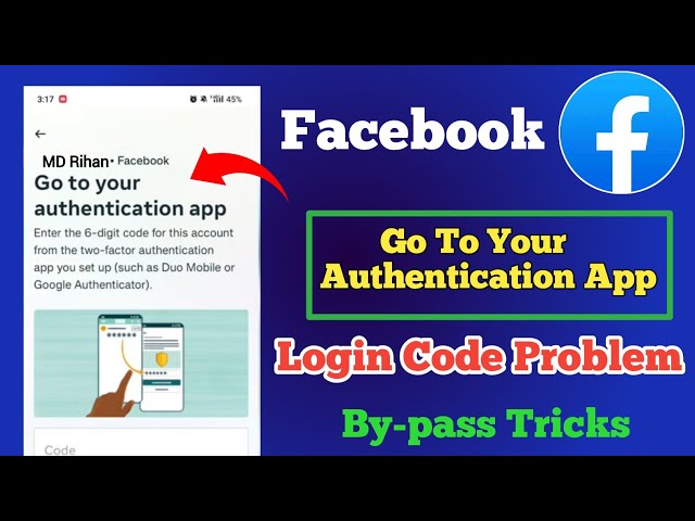 Unable to login because phone with Google Authentificator app lost : r/ facebook