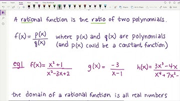 141 Week 9 Video 1 (3.6: Intro to Rational Functions)