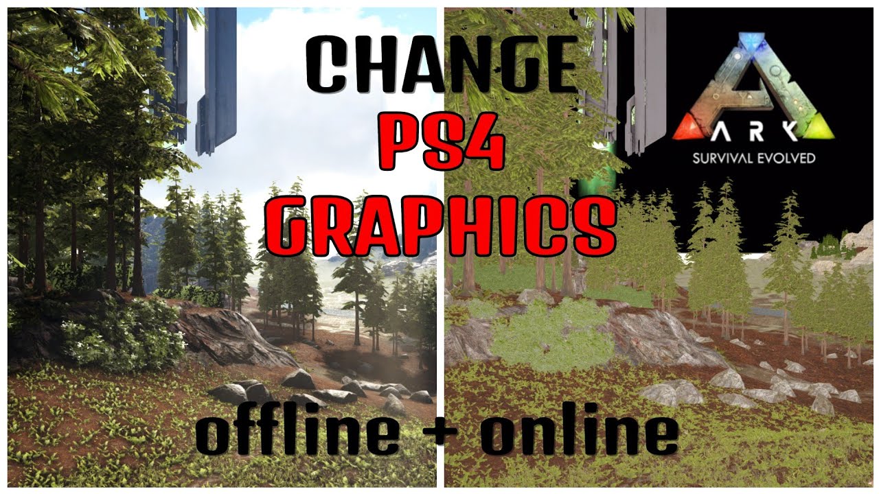 How to CHANGE GRAPHICS on PS4 like PC players | Ark Evolved - YouTube