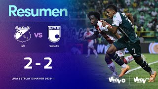 Deportivo Cali vs. Santa Fe (resumen y goles) | Liga BetPlay Dimayor 2023-2 | Fecha 2