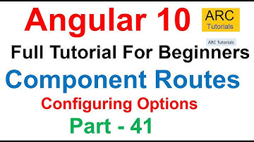 Angular 10 Tutorial #41 - Configure Component Routes in Angular | Angular 10 Tutorial For Beginners
