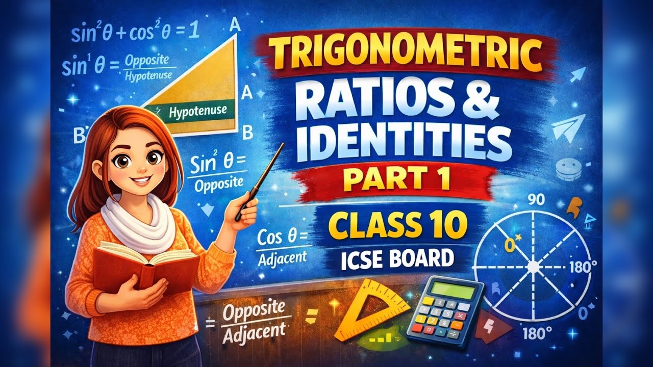 Trigonometric Ratios & Identities 🔺 | Part 1 Class 10 ICSE 