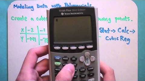 Modeling Data with Polynomials (6-1-4)