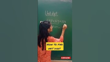 Unit Digit Tricks | How to find unit digit of any number| Number System| #shorts #short #ytshorts |