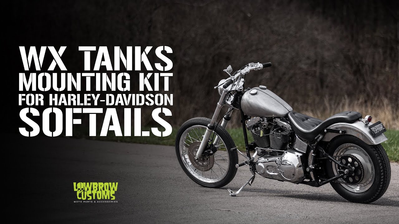 Lowbrow Customs WX Split Gas Tanks - Bolt-On for 1936 - 1984 Big