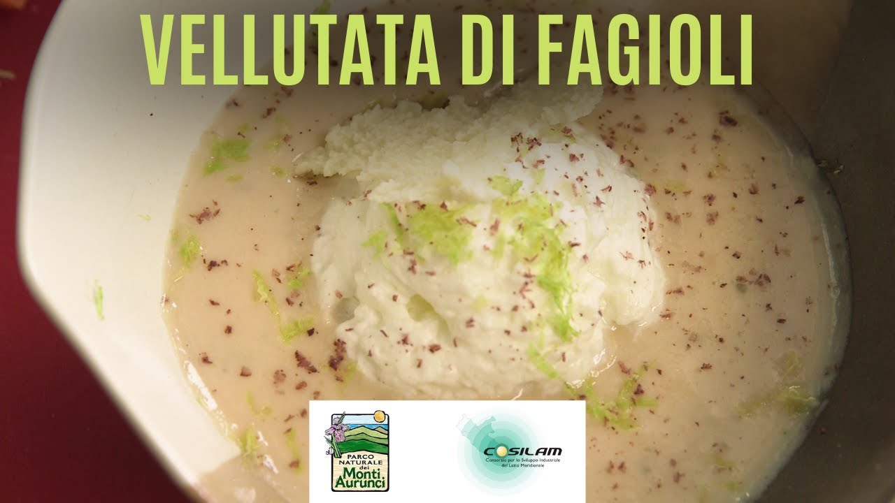 Cosilam presenta: vellutata di fagioli con spuma di pecorino - la ricetta di Mirko Iemma