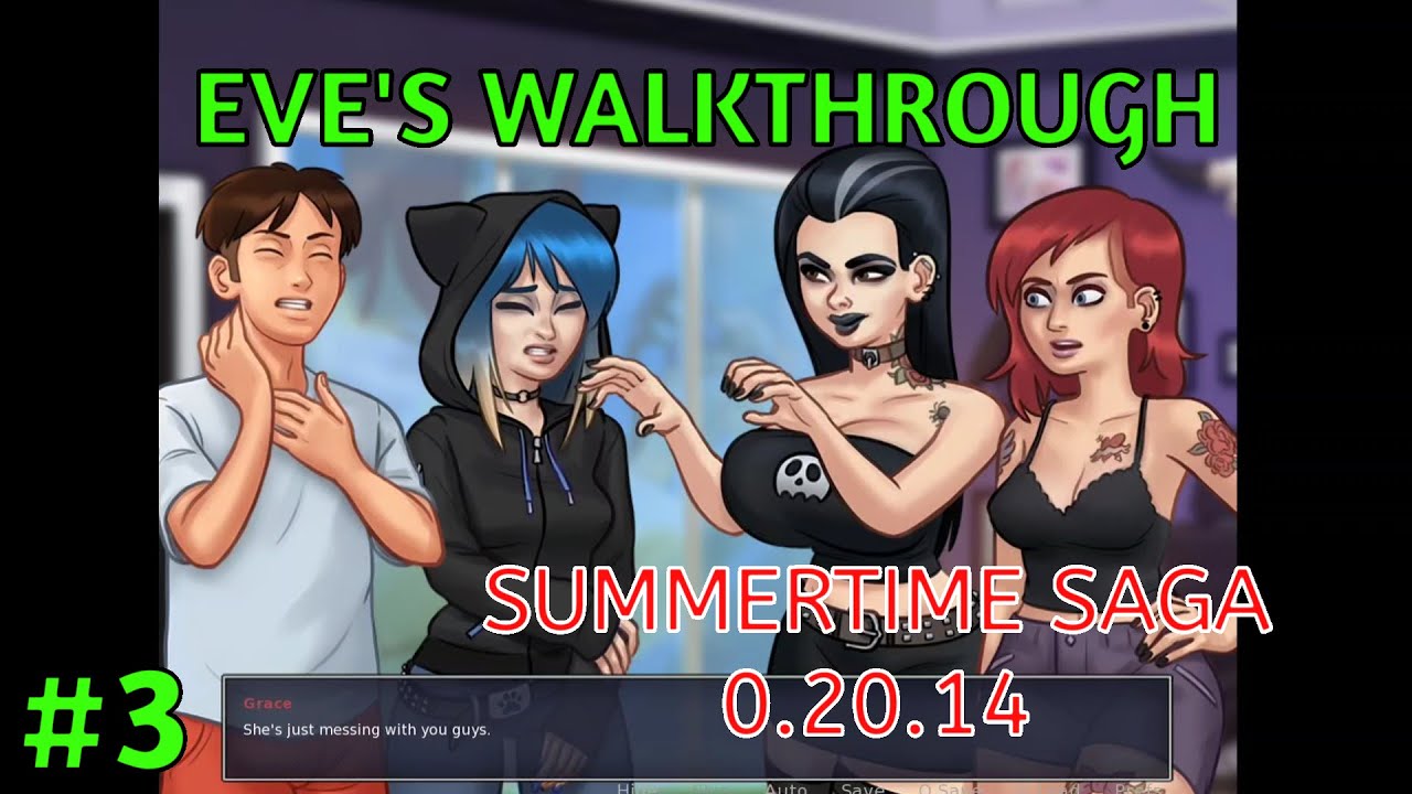 Eve, Grace & Odette Complete Storyline | Summertime Saga 0.20.14 | Eve ...