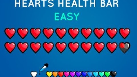 Hearts Health bar system Easy (Unity Asset Store)